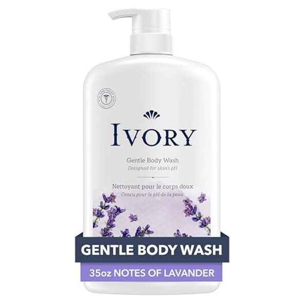 Ivory Gentle Body Wash Designed For The Whole Family Of Dyes Heavy Perfumes Parabens Phthalates & Silicones Lavender Scent 35 Oz