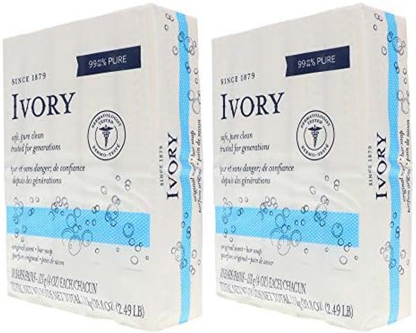 Ivory Original 10-Count: Bath Size Bars (4 Oz) 38.8 Ounce (Pack Of 2)