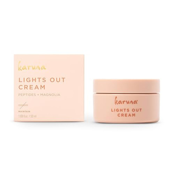 Karuna - Lights Out Cream Nighttime Moisturizer Anti-Wrinkle Night Cream With Magnolia Fruit Peptides And Hyaluronic Acid For Balance Spot Remover And Line Remover For Deep Wrinkles 50 Ml