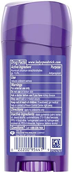 Lady Speed Stick Invisible Dry Shower Fresh 2.3 Ounces Each (Pack Of 4)