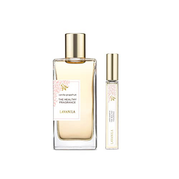 Lavanila - The Healthy Fragrance Clean And Natural Vanilla Grapefruit Perfume Set (1.7 Oz. + 0.34 Oz.)