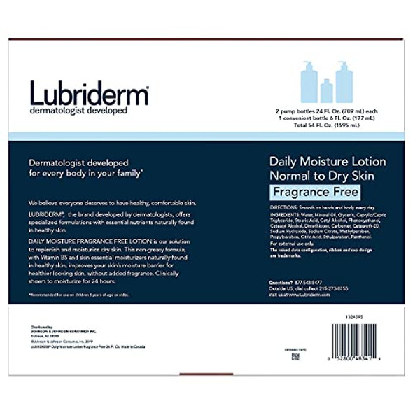 Lubriderm Daily Moisture Lotion Fragrance 3-Pack Lubriderm Daily Moisture Lotion Fragrance 3-Pack