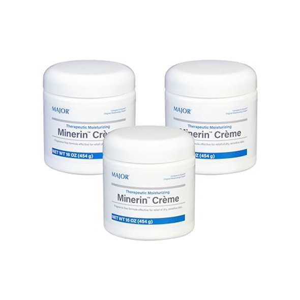 Major Therapeutic Moisturizing Minerin Créme - Body Cream Moisturizer For Dry Skin - Fragrance- - 16 Oz. (1 Pack)