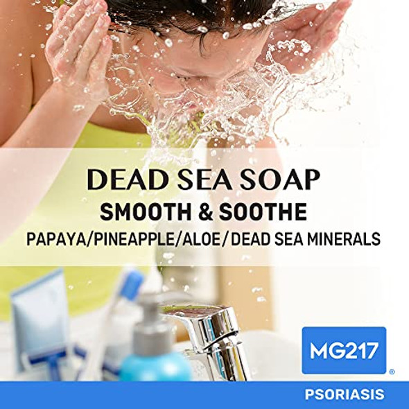 Mg217 Psoriasis Dead Sea Exfoliating Bar Soap Repair & Protect With Dead Sea Salt Oregon Grape Root Extract Oatmeal For Psoriasis Skincare 5Oz