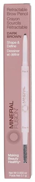 Mineral Fusion Dark Brown Retractable Brow Pencil 0.003 Oz