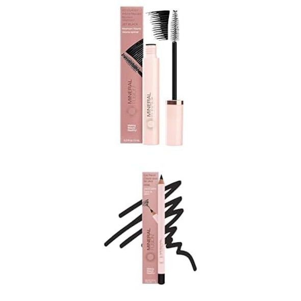 Mineral Fusion So Classy Volumizing Mascara Black .3Fl Oz & Eye Pencil Black Coal 0.04 Oz Value Bundle Mineral Fusion So Classy Volumizing Mascara Black .3Fl Oz & Eye Pencil Black Coal 0.04 Oz Value Bundle