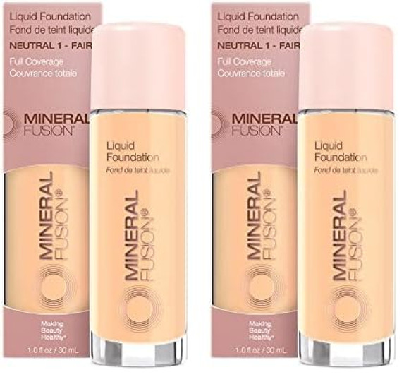 Mineral Fusion Liquid Foundation Neutral 1 1 Ounce (Packaging May Vary) (Pack Of 2)