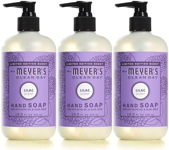 Mrs. Meyer'S Clean Day Liquid Hand Soap Lilac Scent 12.5 Ounce Bottle (Pack Of 3) Mrs. Meyer'S Clean Day Liquid Hand Soap Lilac Scent 12.5 Ounce Bottle (Pack Of 3)