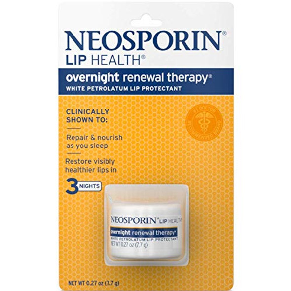 Neosporin Lip Health Overnight Real Therapy 0.27 Oz (Pack Of 7)