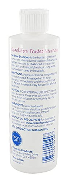 No-Rinse Shampoo And Conditioner Bundle - 8 Fl Oz Per Bottle - Leaves Hair Fresh Clean And Odor-
