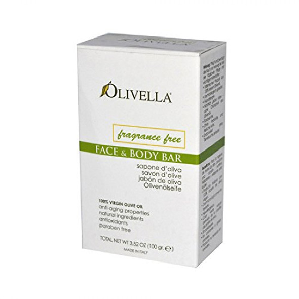 Olivella Bar Soap No Fragrance 3.52 Ounce (Pack Of 2)