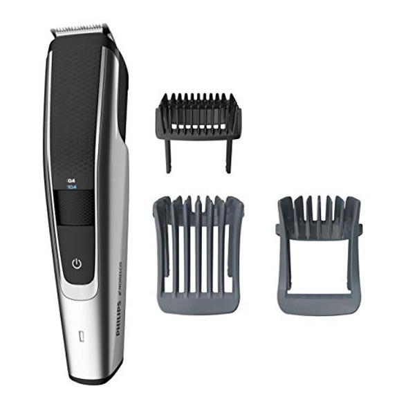 Philips Norelco Beard Trimmer And Hair Clipper Series 5500 Electric Cordless One Pass Beard Trimmer And Hair Clipper With Washable Feature For Easy Clean - No Blade Oil Needed - Bt5511/49