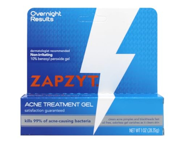 Zapzyt Maximum Strength 10% Benzoyl Peroxide Acne Treatment Gel 1 Oz. (Pack Of 3) Zapzyt Maximum Strength 10% Benzoyl Peroxide Acne Treatment Gel 1 Oz. (Pack Of 3)