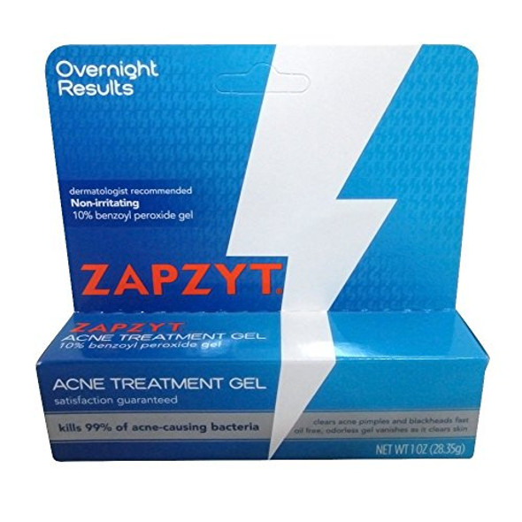 Zapzyt Maximum Strength 10% Benzoyl Peroxide Acne Treatment Gel 1 Oz. (Pack Of 3)