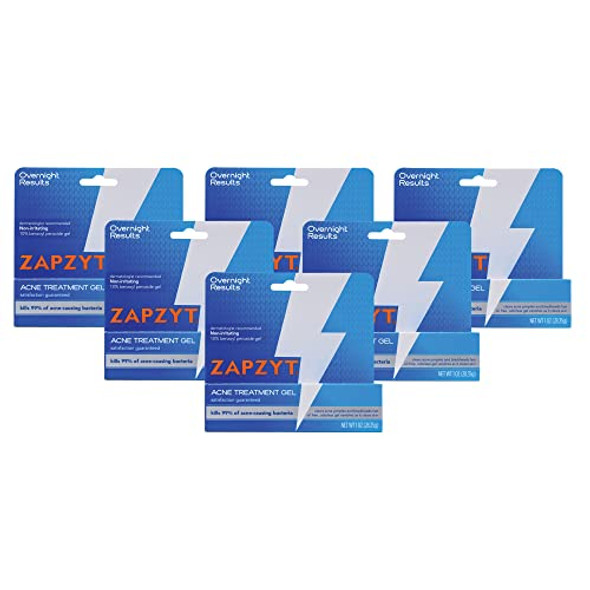 Zapzyt Acne Treatment Gel Maximum Strength 1.0 Oz. (Quantity Of 6)