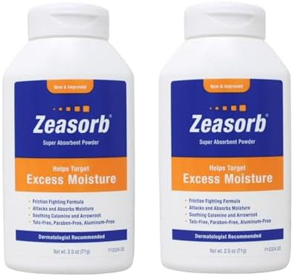 Zeasorb Excess Moisture 2.5 Ounce (Pack Of 2)