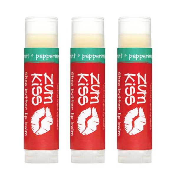 Zum Indigo Wild Kiss Stick - Natural Lip Balm With Organic Beeswax Sunflower Oil & Vitamin E - Flavored Hydrating Lip Moisturizer - Tangerine (3 Pack)