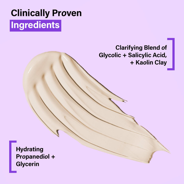 COATS Blemish Defense Clay Cleanser for Oily, Blemish-Prone Skin – With Kaolin, Glycolic & Salicylic Acid – Helps Prevent Breakouts – 5 oz