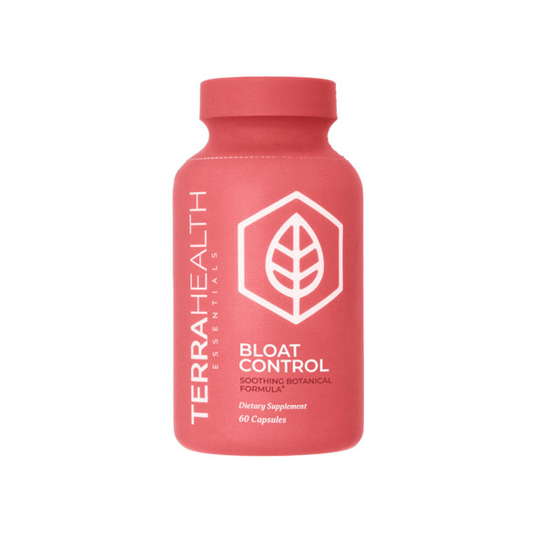 Terra Health Essentials Bloat Control | Fast-Acting No Bloat Relief w/Digestive Enzymes Probiotic Strains for Targeted Anti Bloat Support - Lactase Lipase Protease & Amylase for Digestive Health