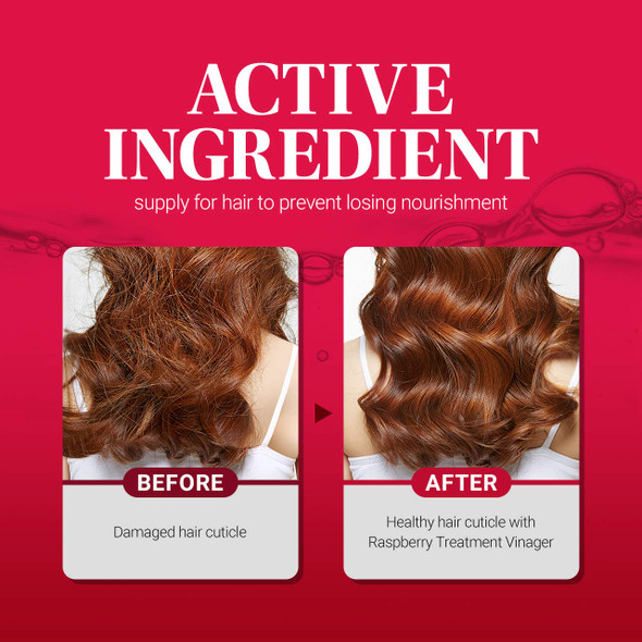 CP-1 Esthetic House Raspberry Treatment Hair Vinegar Rinse for scalp (500ml 16.9 oz)