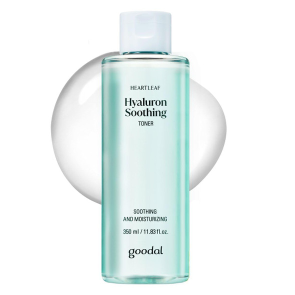 GOODAL Heartleaf Hyaluron Soothing Toner - Trouble Care Korean Skin Care Soothing Moisturizing Hydrating Calming Skin Instant Cooling Hyaluronic AcidCeramide 11.83 fl.oz.