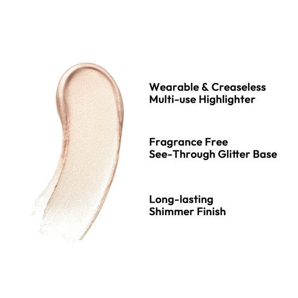 JAVIN DE SEOUL Wink Eye Shimmer I Light - Versatile Illuminator Highlighter Buildable Eye Shadow Adds Radiant Glow for Eyes and Face 6g (01 Pre Beige)