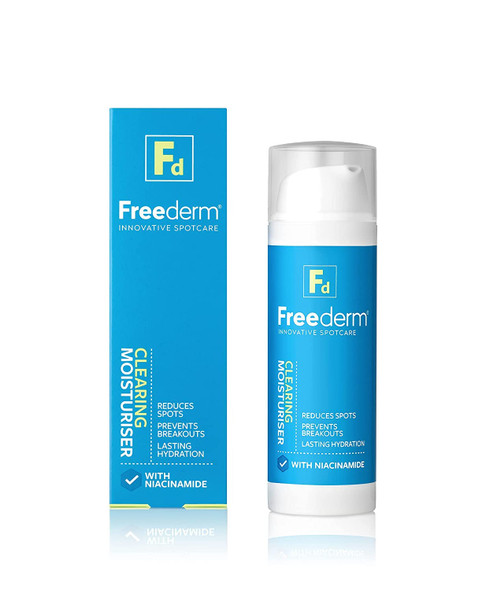 FREEDERM Clearing Oil-Free Face Moisturiser for Spot Prone Skin Prevents Breakouts With Niacinamide 50 ml