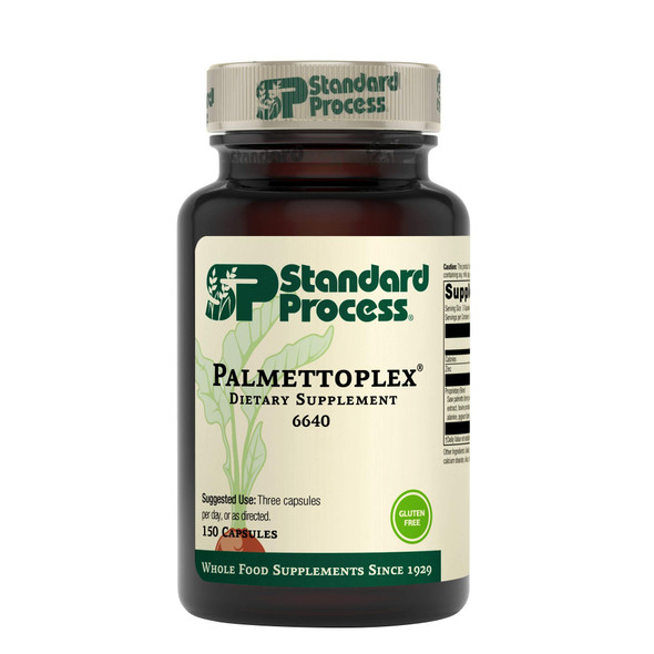 Standard Process Palmettoplex - Whole Food Men's Health Supplement, Sexual Health, Prostate Health and Prostate Support with Stinging Nettle, Tomato Powder, Glycine, Pygeum - 150 Capsules