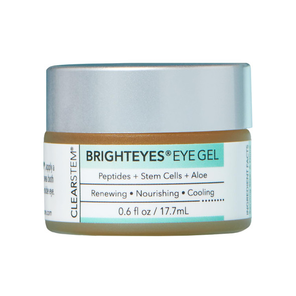 CLEARSTEM  BRIGHTEYES  Eye Gel  Nourishing Eye Cream  Lip Renewal  Cooling Gel  Stem Cells Blend  Peptides Collagen Aloe Vera Gluten Free Beauty Self Care Skin Care 0.6 fl oz
