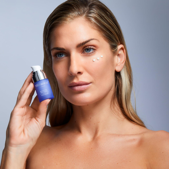 Olivanna Bakuchiol Restoring Eye Cream - Elderflower Extract Reduces Visibility of Dark Circles - Hyaluronic Acid and Glycerin Moisturizes - 0.5 oz Olivanna Bakuchiol Restoring Eye Cream - Elderflower Extract Reduces Visibility of Dark Circles - Hyaluronic Acid and Glycerin Moisturizes - 0.5 oz