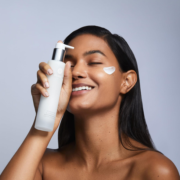 Olivanna Rosewater and Chamomile Cream Cleanser - Omega Rich Face Wash - Gentle and Hydrating without Stripping Essential Oils - 3.3 oz Olivanna Rosewater and Chamomile Cream Cleanser - Omega Rich Face Wash - Gentle and Hydrating without Stripping Essential Oils - 3.3 oz