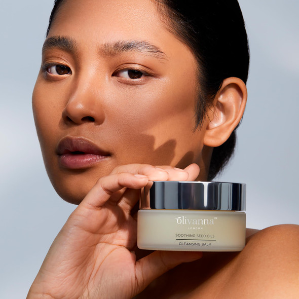 Olivanna Soothing Seed Oils Cleansing Balm - Nourishing Facial Cleanser with Rosehip Oil Squalane Omega 3 and Essential Oils - 3.3 oz Olivanna Soothing Seed Oils Cleansing Balm - Nourishing Facial Cleanser with Rosehip Oil Squalane Omega 3 and Essential Oils - 3.3 oz