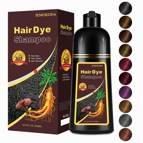Hair Dye Shampoo 3 In 1 Blonde Brown Hair Dye 16.9 Fl Oz Hair Shampoo Semi-Permanent Hair Color Shampoo Lasts 30 Days (Blonde Brown)