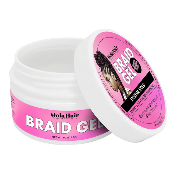Dolahair Braid Gel - Extra Hold Lock Gel For Natural Hair Dreads Braids And Retwists
