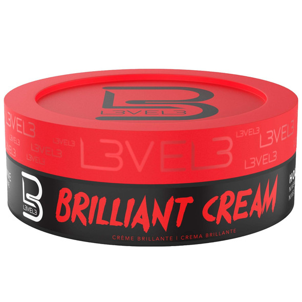 L3 Level 3 Brilliant Cream - Improves Hair Texture And Shine - Delivers A Natural Hair Style Look Hydrates Your Hair
