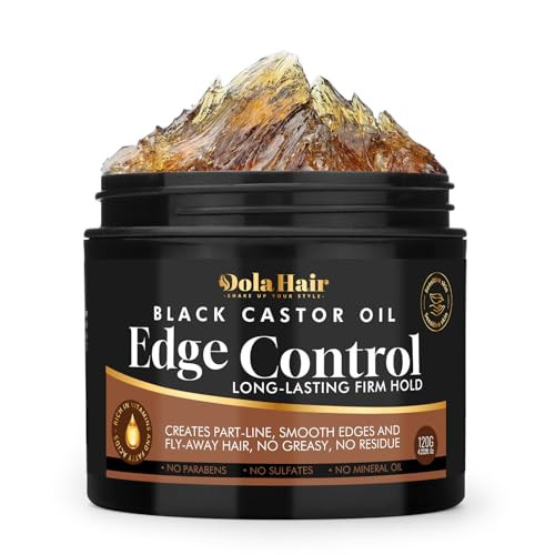 Edge Control Gel For 4C Hair Braiding Hair Gel Firm Hold Hair Styling Wax Non-Greasy No Flaking 4.2 Oz