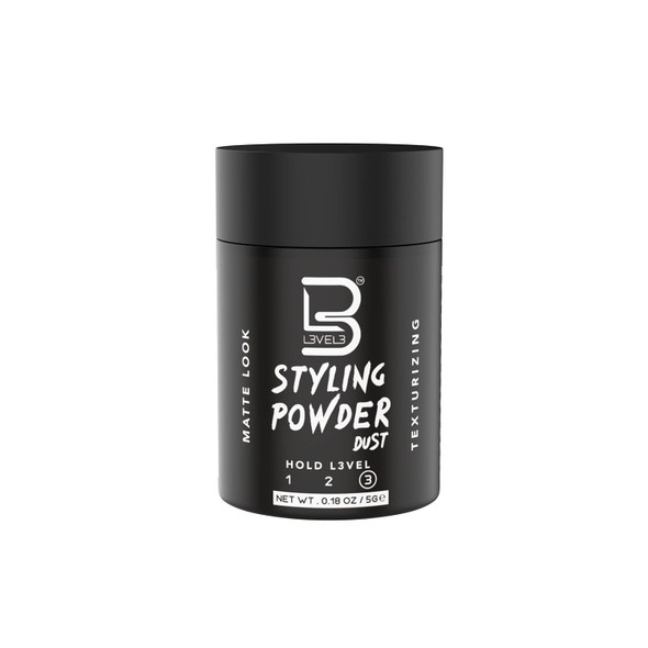 L3 Level 3 Travel Styling Powder - Natural Look Men'S Hair Powder Sample - 0.18 Oz