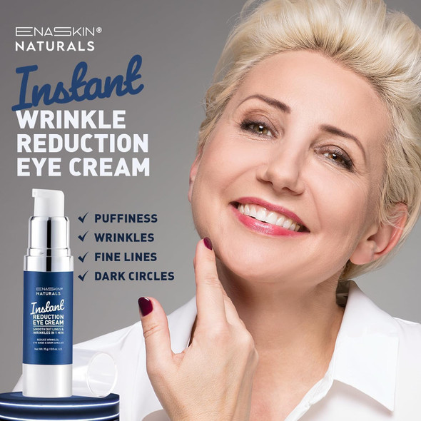 Enaskin Naturals Instant Eye & Face Lift Cream - Rapid Tightener And Wrinkle Filler For Deep Wrinkles - Under-Eye Bags & Puffiness Remover - Temporary Face Firming For Women & Men In 60S - 0.5 Oz Enaskin Naturals Instant Eye & Face Lift Cream - Rapid Tightener And Wrinkle Filler For Deep Wrinkles - Under-Eye Bags & Puffiness Remover - Temporary Face Firming For Women & Men In 60S - 0.5 Oz