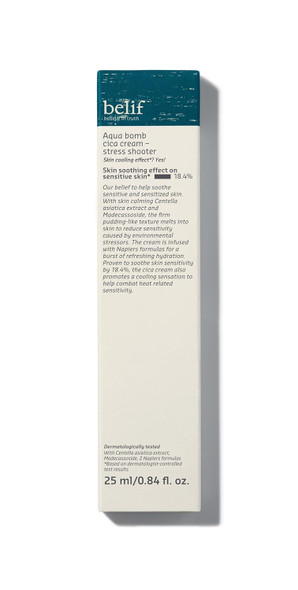 Belif Aqua Bomb Cica Cream - Stress Shooterstress Relief Centella Cream For Sensitive Skininstant Soothes And Cools With Moisture Improvementlow-Irritant Quickly Absorbs Korean Skin Care