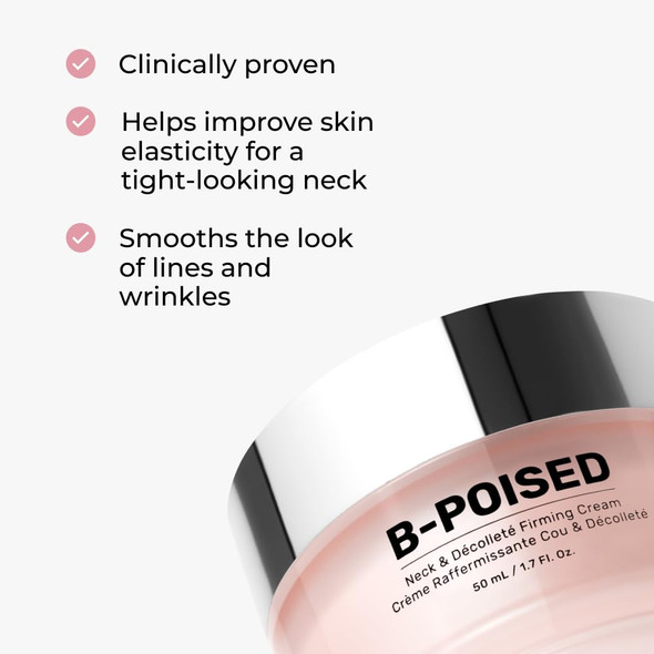 Maëlys Cosmetics B-Poised Neck & Décolleté Firming Cream For Tightening And Firming - Neck Cream For Sagging Skin - Smooths The Look Of Fine Lines And Wrinkles In The Décolleté Area