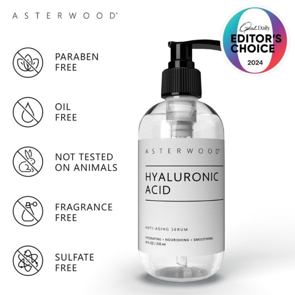 Asterwood Hyaluronic Acid Serum + Vitamin C Serum (8 Oz Each)