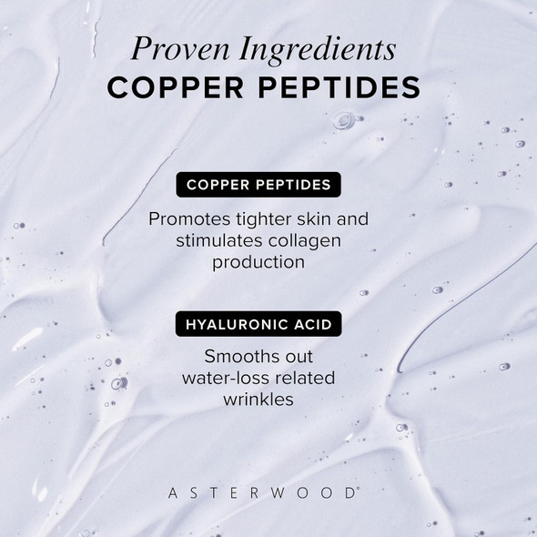 Asterwood Copper Peptides Serum 1 Oz + Hyaluronic Acid Moisturizer 3.5 Oz