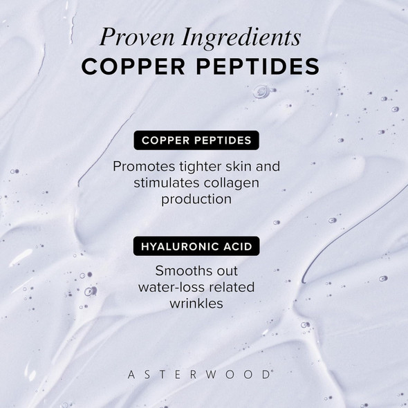 Asterwood Copper Peptides Serum 2 Oz + Hyaluronic Acid Moisturizer 3.5 Oz