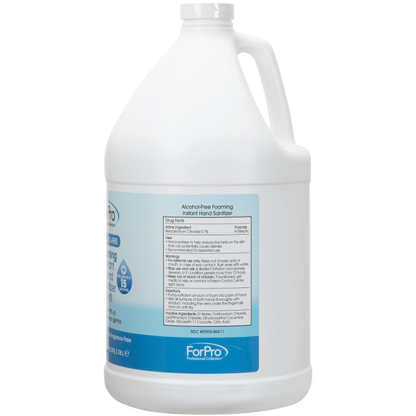 Forpro Professional Collection Alcohol- Foaming Instant Hand Sanitizer Moisturizing Dye And Fragrance  Sanitizer 1 Gallon Refill