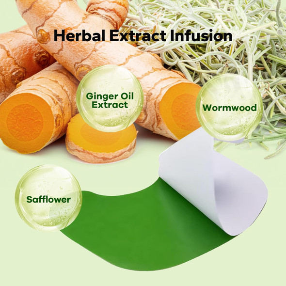 Komoko Herbal Knee Patch (36 Patches) Plant-Based Knee Pads For Targeted Comfort Signal-Inspired Design Herbal Support For Muscles & Joints Signal Relief Patch，Infused With Wormwood Extract