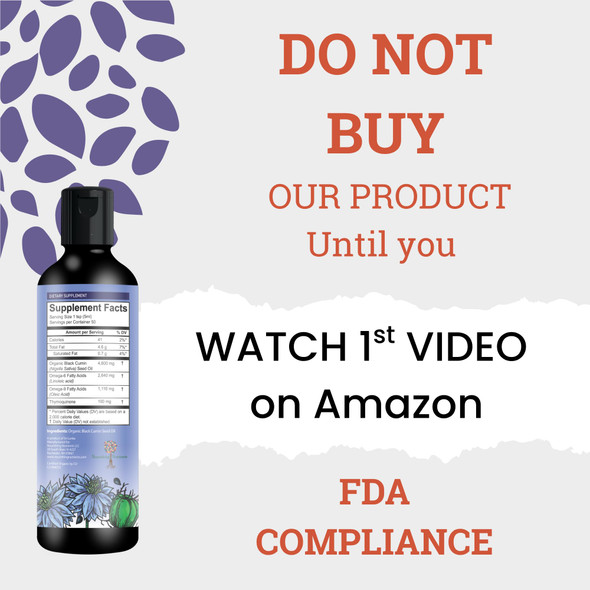 Nourishing Nutrients Organic Black Cumin Seed Oil-USDA-Cold Pressed –up to 6X Stronger Thymoquinone- Pure Nigella Sativa Cumin Seeds - Premium Supplement for Immune Support Antioxidant Calming Skin & Hair (8.5 oz)