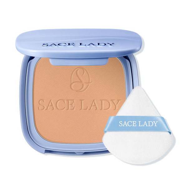 SACE LADY Face Powder Waterproof Setting Makeup Talc-Free Oil Control Pressed Powder Compact for Women Blurring Pores Matte Long Lasting Up to 24 Hours Cruelty-Free (#04 Medium-Tan 0.35Oz)