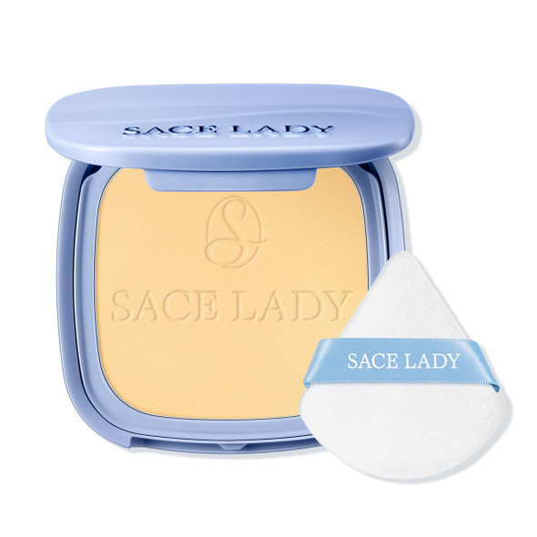 SACE LADY Face Powder Waterproof Setting Makeup Talc-Free Oil Control Pressed Powder Compact for Women Blurring Pores Matte Long Lasting Up to 24 Hours Cruelty-Free (#06 Banana 0.35Oz)
