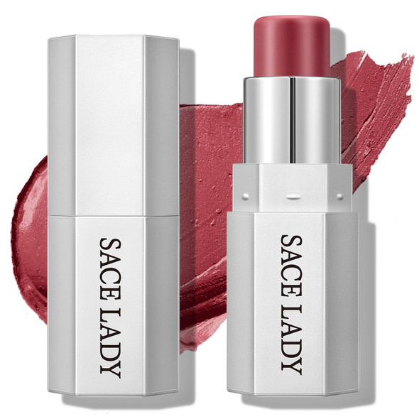 SACE LADY Blush Stick for Cheeks Cream Blush Makeup Easy to Blend & Long Lasting Smooth Natural Make Up for Face Eyes Lips (04 Modern Rose 1pc)