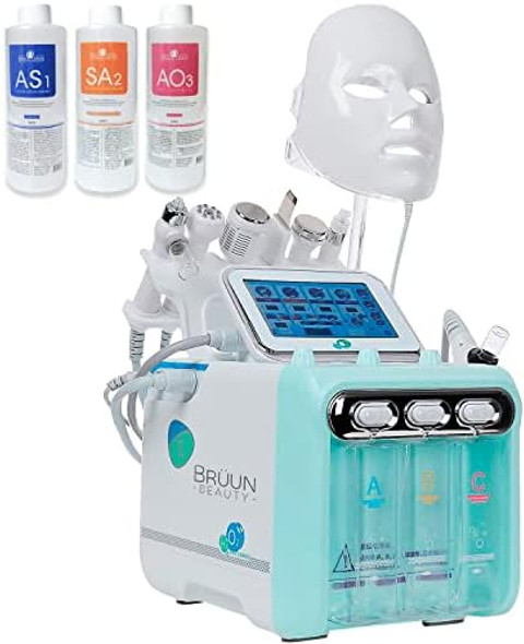Brüun Facial Care Machine – A 7 In 1 Multifunctional Face Care Device For Skin Moisturizing – A Vacuum Cleaning Jet For Home And Beauty Salon Brüun Facial Care Machine – A 7 In 1 Multifunctional Face Care Device For Skin Moisturizing – A Vacuum Cleaning Jet For Home And Beauty Salon